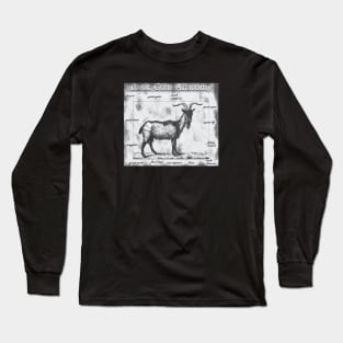 Basic Goat Anatomy Long Sleeve T-Shirt